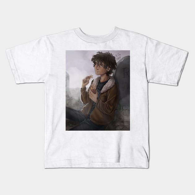 Nico DiAngelo Kids T-Shirt by ritta1310